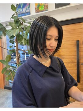 ツネ ヘアアンドヘッドスパ(TsuNE hair&head spa) ブルーブラックカラー