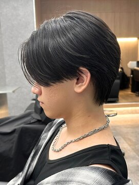 エルマーク 梅田(L-MARK) センターパートニュアンスパーマ韓国カルマパーマコンマヘア