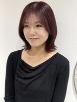 ラミエバイメルト 下北沢(lamie by melt)&nbsp;花田/ボブ/切りっぱなしボブ/ボブルフ/ピンクラベンダー/下北沢