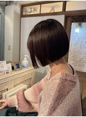 ミニボブ × ボルドーカラー【千葉優希】