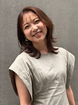 レスピア 銀座中央通り店(Respia) 大人のシースルーバング×ミディアム