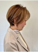 似合わせショート/フェザーショート/細めハイライト