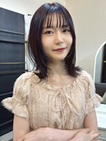 エトネ ヘアーサロン 仙台駅前(eTONe hair salon)&nbsp;［ eTONe ］外ハネ layer × wine red