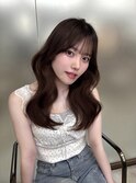 シースルー前髪/薄め前髪/顔周りカット/韓国風巻き/博多美容室