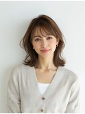 レイヤーカット/イメチェン/外ハネボブ/美髪/ワイドバング/髪型