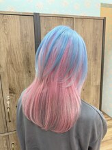 シュパーブ オリゾン(SUPERBE horizon) 水色//ピンク/ブリーチ/デザインカラー