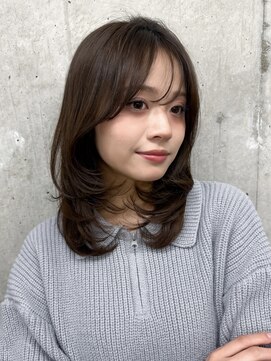 ガーデン 渋谷(GARDEN) 美髪ワンカールレイヤーミディアムシースルーバングヘア