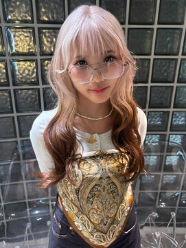 リンドトウキョウ ウメダ(LINDO TOKYO) 梅田/大阪/くすみベージュ/ピンクヘアー/ダブルカラー