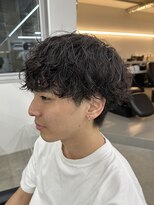 テンション(tension)&nbsp;メンズカットシャドウパーマニュアンスパーマ眉毛カット札幌大通