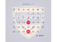 スクインチ(sQinch)の雰囲気(7月のお休み )