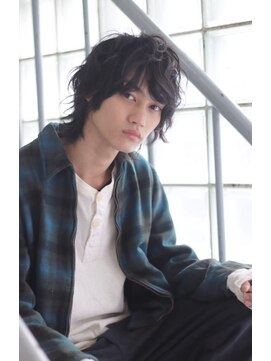 ブークル(boucle) 伸ばし途中の方必見!ミディアムウルフパーマ