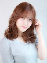 メロリッチ(MELLORICH)&nbsp;ゆるふわセミロングの無造作カールスタイル♪