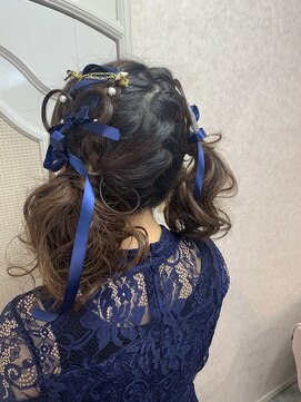アチーブ エムプラス 茶屋町店(Achieve m +) ライブヘアセット(大阪梅田茶屋町ヘアセット専門店Achieve m+)