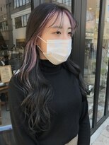 ヘアー アイス ルーチェ(HAIR ICI LUCE) ブリーチ☆&フェイスフレーミング&インナーペールピンク/山中