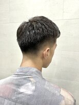 グレイスフル バーバープラチナム 六本木店(Graceful Barber platinum)&nbsp;フェードアップバング黒髪ワイルドショート