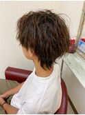 ウルフカット&ツイストパーマ