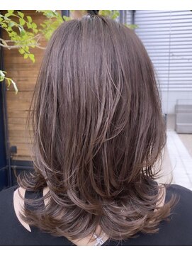 モアナ バイ ヘッドライト 沖縄東崎店(Moana by HEADLIGHT) Moana【東崎】#くびれレイヤー#ミディアム#デジタルパーマ