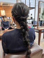 ラブリッシュ(LOVERICHE)&nbsp;結婚式お呼ばれにも♪ロングの編み下ろしスタイル