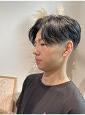 高め刈り上げ◯ナチュラルセンターパート