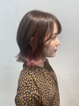 アイリー 名古屋(A/LEE) インナーカラー×フェミニティピンク