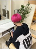 派手髪/ビビットピンク