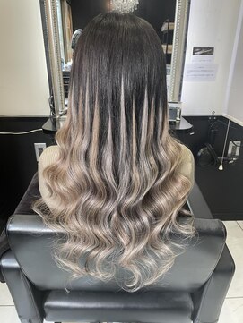 ヘアーデザイン ジェルム(Hair Design germe) エクステMIXバレイヤージュ風 --RINA--