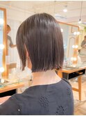 ぷつんとカット　大人ミニボブ　外はね【池田】