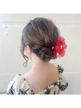 ボアップ 新居浜店(boappu) #ヘアセット #ヘアアレンジ #浴衣ヘアー