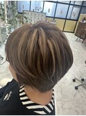 白髪ぼかしハイライト