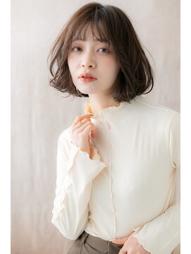 カバーヘア イヴ 戸頭店(COVER HAIR EVE) グレージュアッシュくせ毛風大人ボブパーマZ戸頭20代30代40代