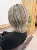 白髪ぼかしにも◎バレイヤージュカラー ビフォアー＆アフター