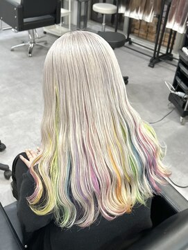 シェイロ(Cielro) ホワイトカラー×レインボーカラー/プリズムカラー