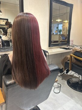 いろあそび 八王子 ブラウン×ピンク　ツートンカラー