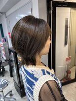 エトラ 渋谷店(etora)&nbsp;くびれショート ショートウルフ オリーブグレージュ