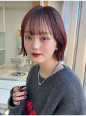 くびれヘア前髪なしレイヤーカットレイヤーボブネビージュ外ハネ