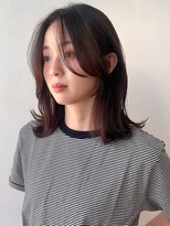 ラフ フロム ガーデン(Laf from GARDEN) 黒髪/小顔/オリーブグレー/美髪/くびれミディ/韓国風/髪質改善