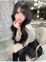 アマンドール(Aman D'or) 絶妙な顔まわり＊アイドル前髪×韓国風レイヤー×シアーグレー