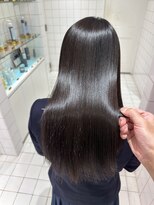 ロンドルーチェ 心斎橋(Lond luce)&nbsp;ダークアッシュ/ミディアムレイヤーカット［髪質改善/縮毛矯正］