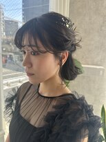 アトモスサニーテラス(Atmos sunny terrace)&nbsp;bob half-up arrange