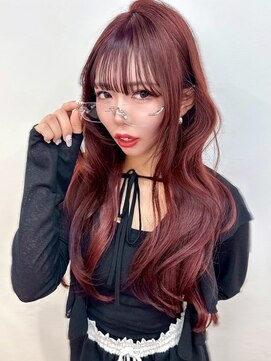 ユーフォリア 渋谷グランデ(Euphoria SHIBUYA GRANDE) カシスラベンダー 暖色カラー 顔周りレイヤー 韓国ヘア 美髪