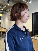 sayaca/顔周り/ニュアンスパーマ/切りっぱなしボブ/ボブパーマ