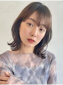 くびれミディアムミディアム暗髪カラー２０代３０代４０代５０代