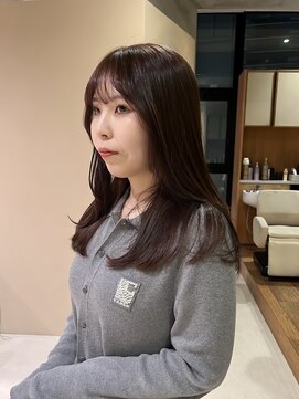 ネロ ヘアサロン ネイビー 渋谷(NERO HAIRSALON NAVY) 【 木田琴美 】レイヤーカット 前髪あり チョコレートブラウン