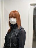 派手髪オレンジ☆