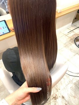 エム(emu)の写真/【庄内通】写真:40代女性◇エイジング毛もツヤ髪でまとまる!40代からの"薬剤除去"でダメージレス髪育促進♪