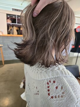 マカロニコースト(macaroni coast) ボブ デザインカラー 毛先カラー