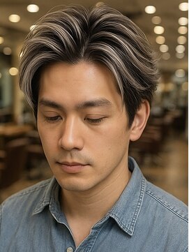 バース 梅田中崎町店(BIRTH) メンズハイライトバレイヤージュメッシュ