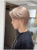 MEN’S HAIR/ブルーブラック/フェザーパーマ/渋谷