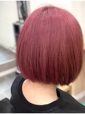 チェリーピンク×ミニボブ