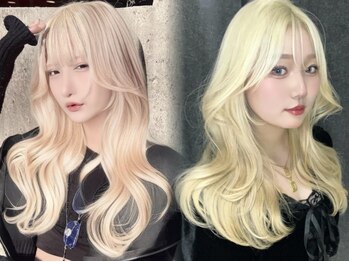 ティアム 渋谷店(Tiam shibuya)の写真/☆ハイトーン人気サロン☆業界一傷ませないプレミアムブリーチで最先端のデザインカラーをご提供します!